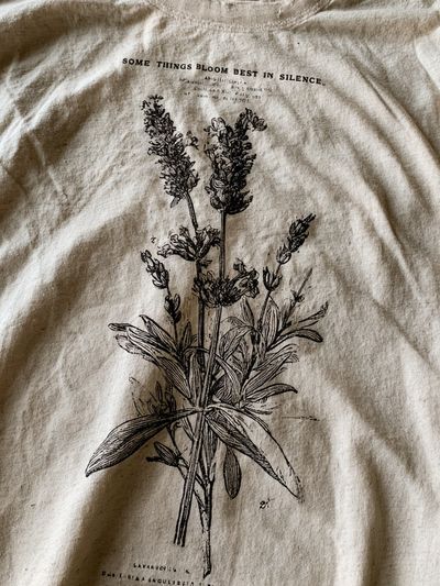 Lavender Botanical Line Art Poster. poster