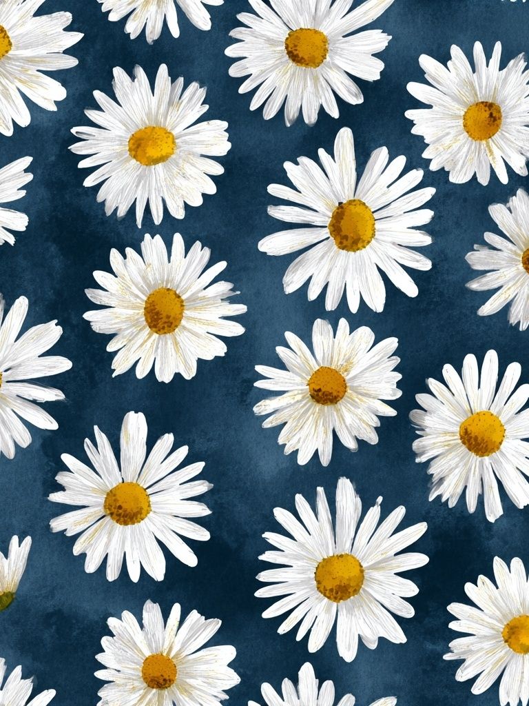 Daisy Field Watercolor Print. poster detail