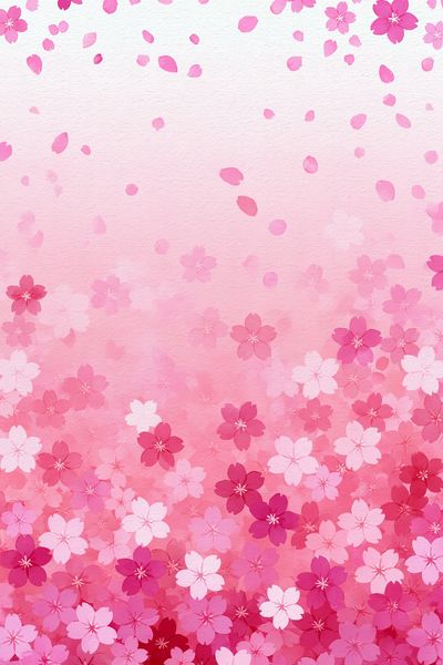 Pink Cherry Blossom Watercolor Print. poster print