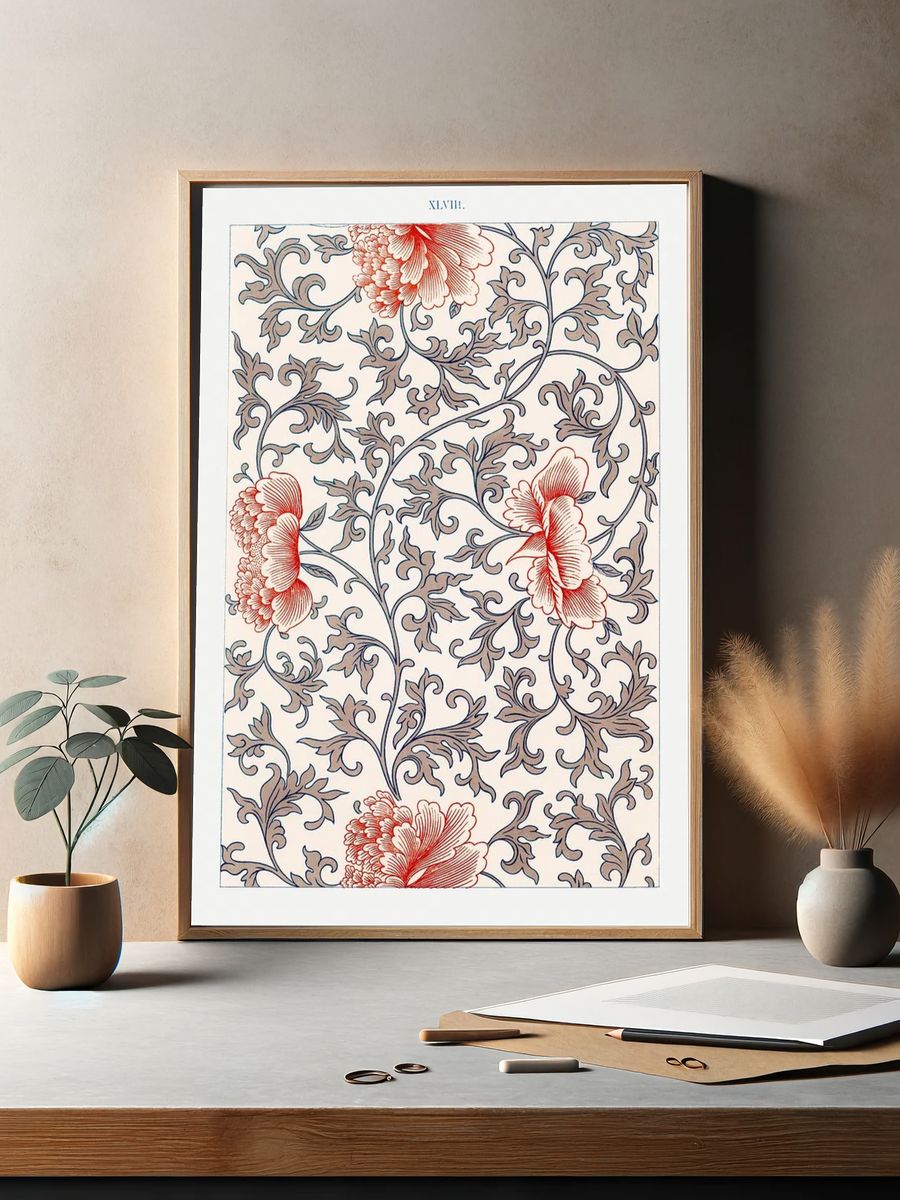 18th century illustration black white. — room view 2