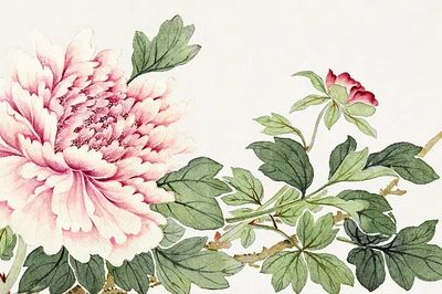 Flower painting late 18th century. poster print
