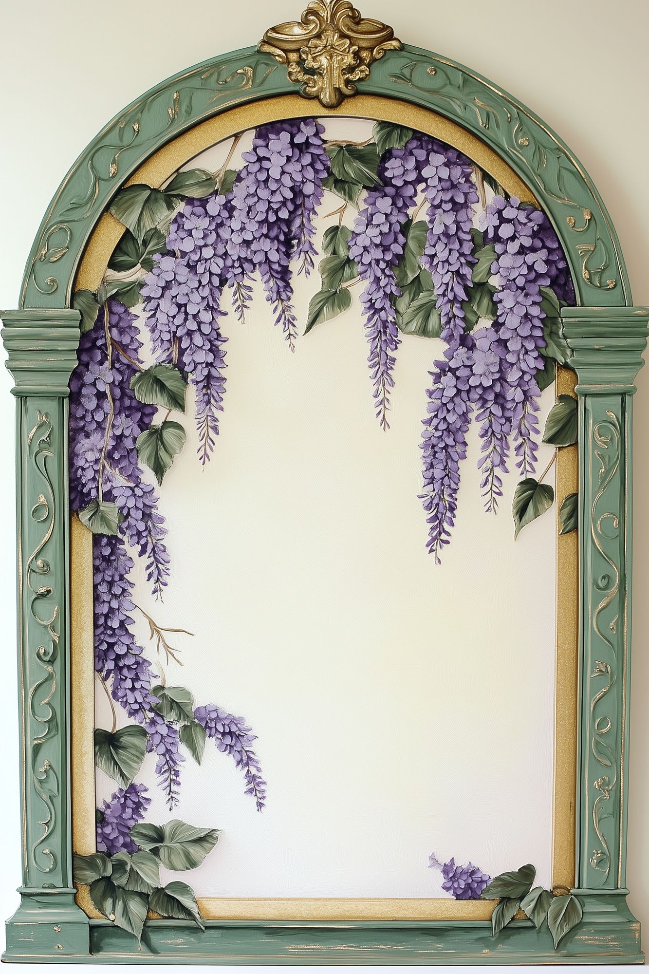 Wisteria Arch Botanical Print. poster detail
