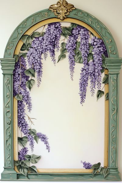 Wisteria Arch Botanical Print. poster print