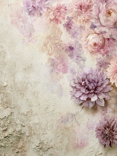 Pastel Floral Watercolor Poster.