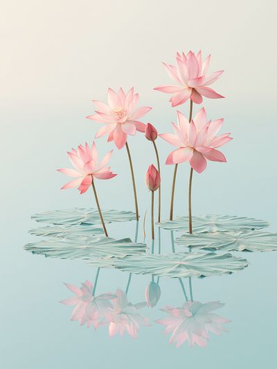 Pink Lotus Bloom Print.
