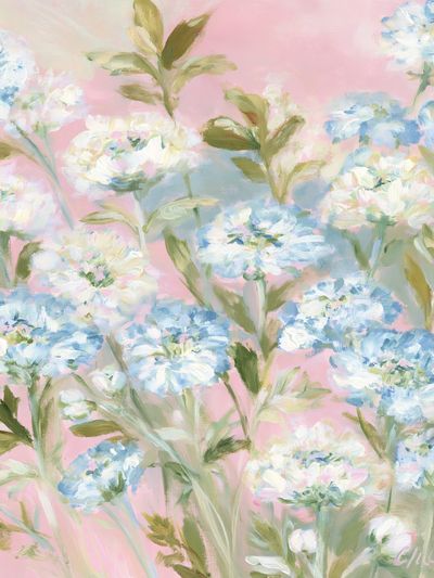 Pastel Wildflower Garden Print. poster