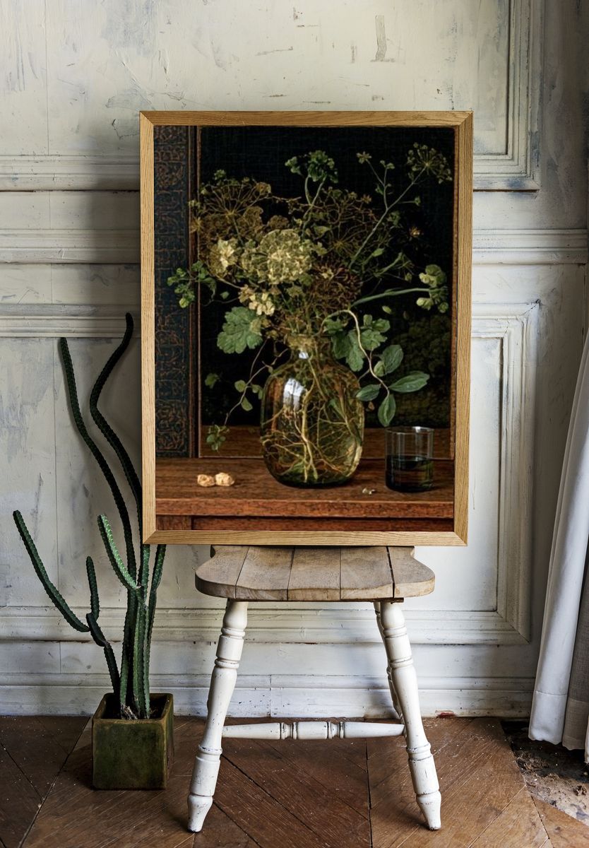Wild Botanical Still Life Poster. — room view 1