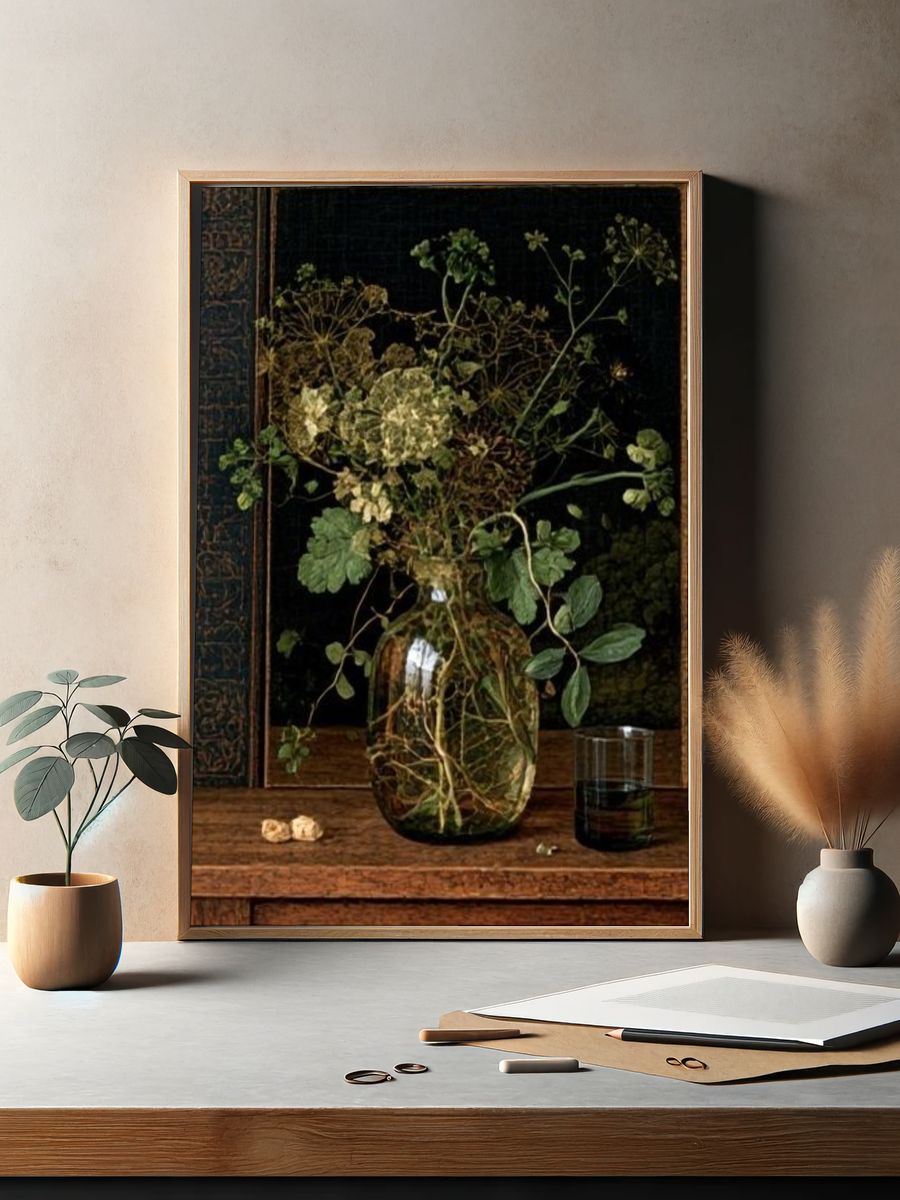 Wild Botanical Still Life Poster. — room view 2