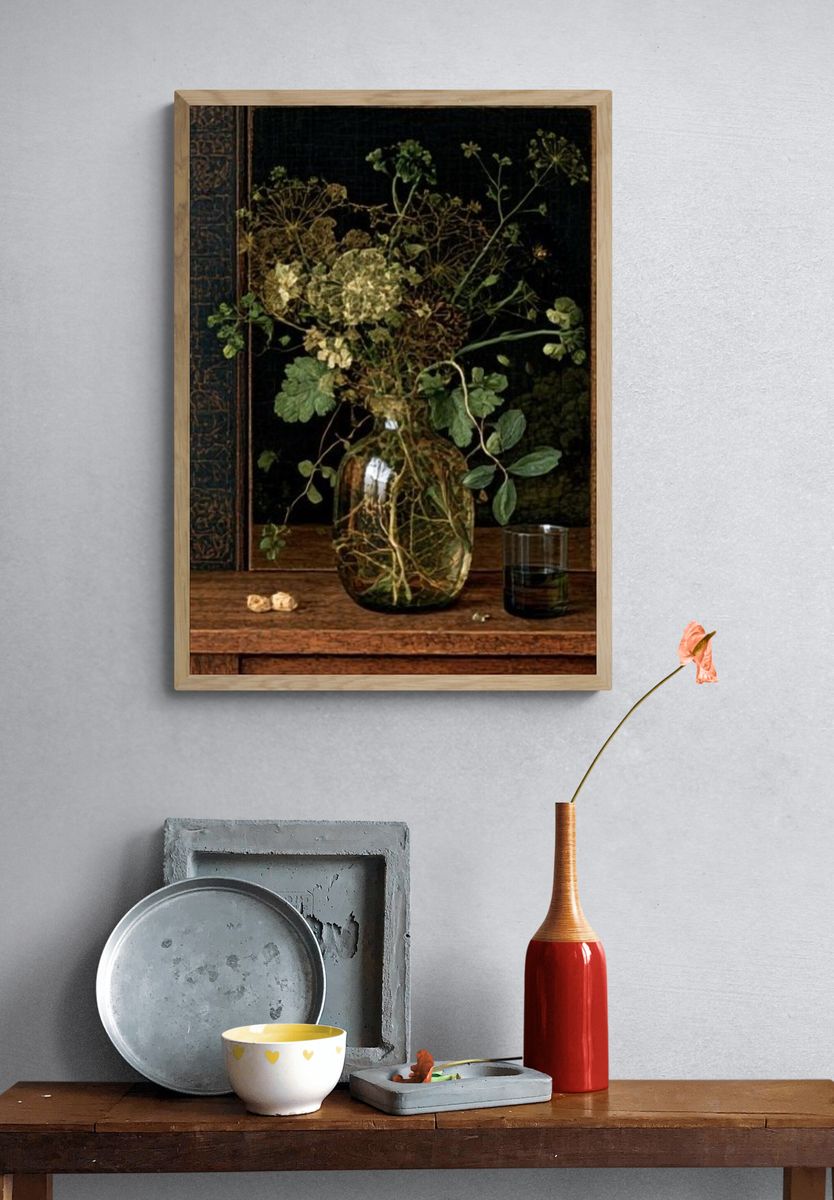 Wild Botanical Still Life Poster. — room view 3
