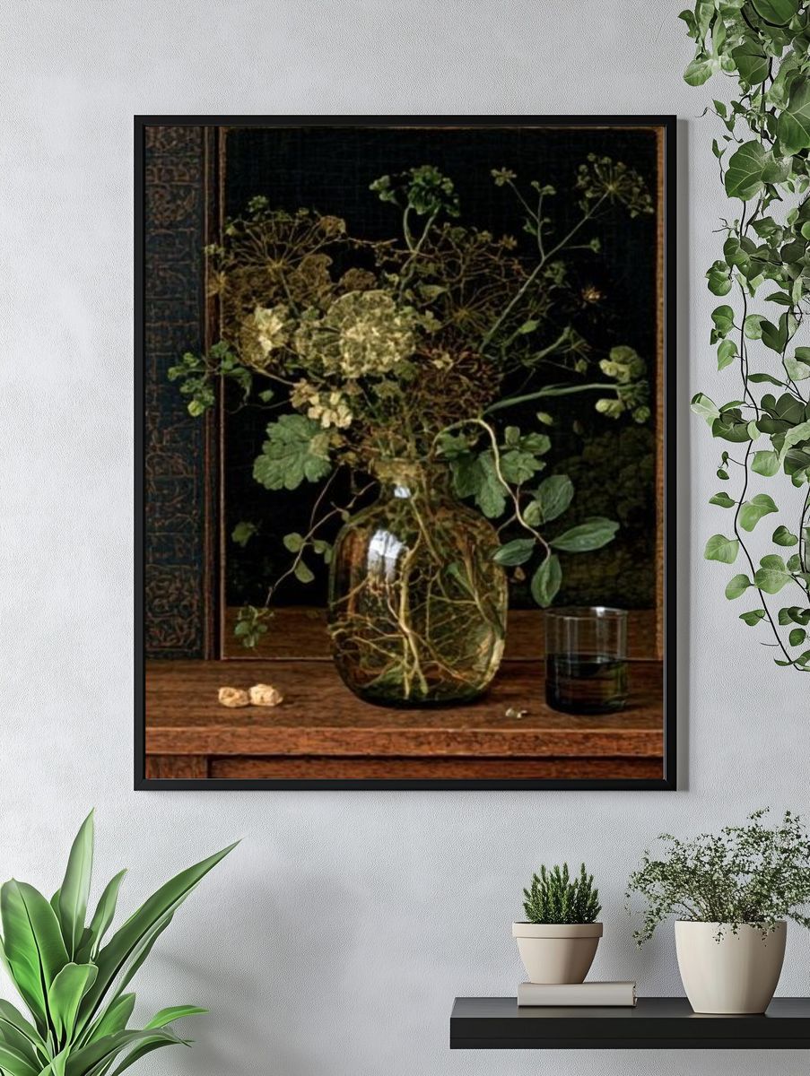 Wild Botanical Still Life Poster. — room view 4