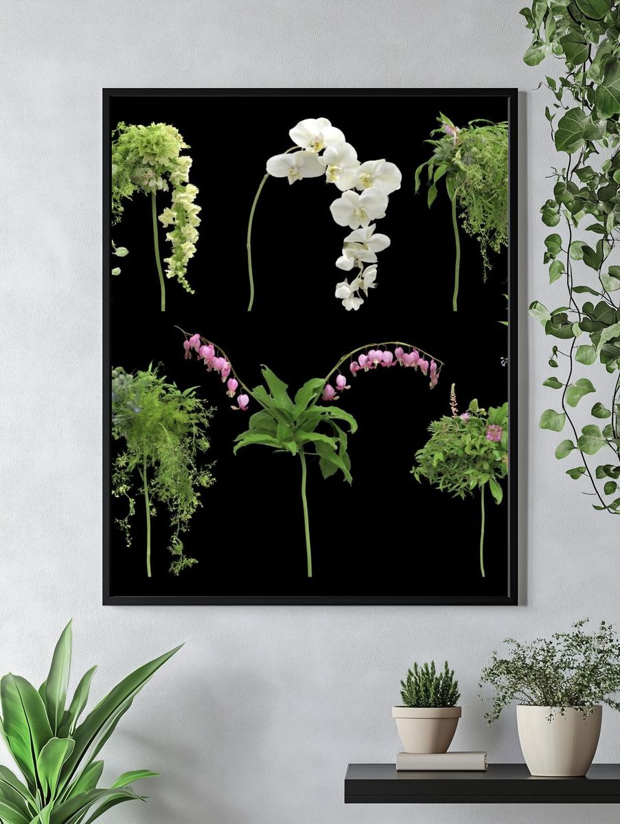 Botanical Floral Study Poster. — room view 4