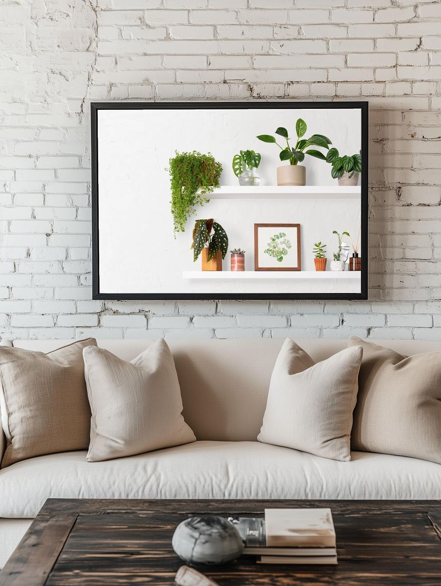 Home decor indoor plant shelf room preview