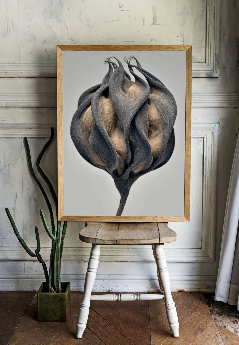 Abstract Seed Pod Print. — room view 1