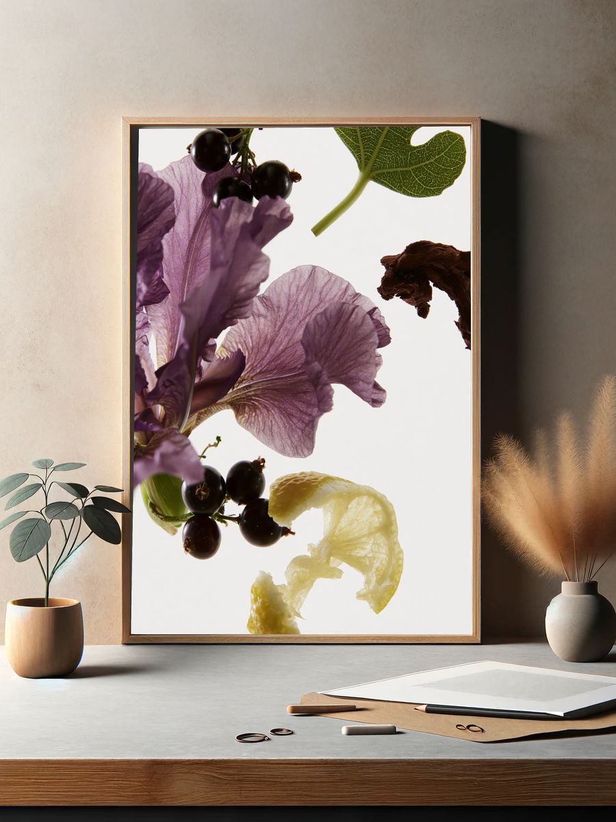 Botanical Still Life Photography Poster. — room view 2
