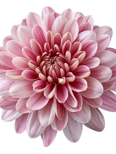 Pink Dahlia Bloom Botanical Print.