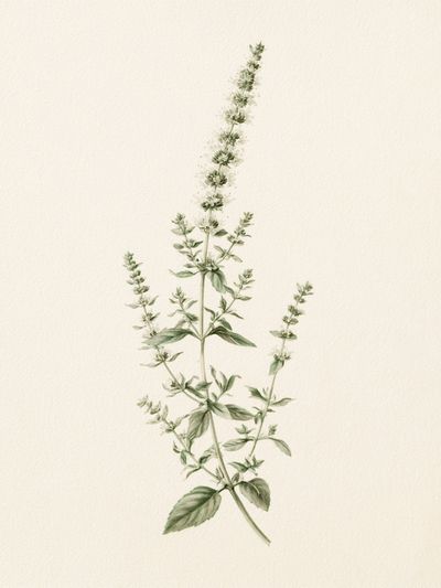 Botanical Herb Sprig Print.