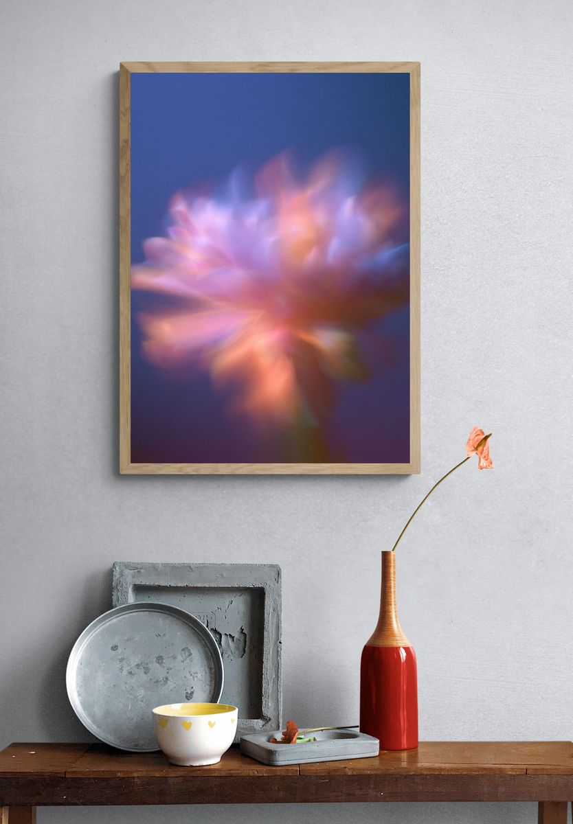Dreamy Floral Blur Print. — room view 3