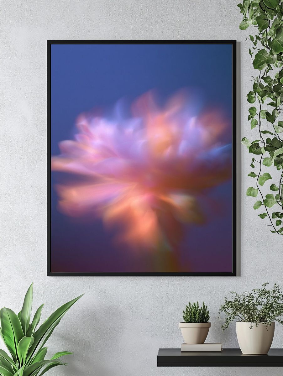 Dreamy Floral Blur Print. — room view 4