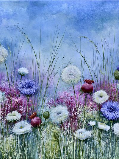 Wild Meadow Floral Print. poster