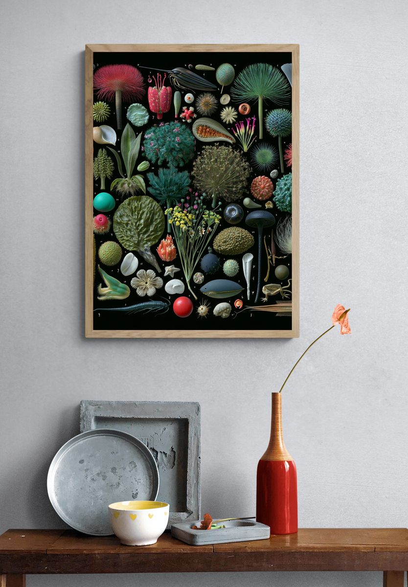 Botanical Specimen Study Poster. — room view 3