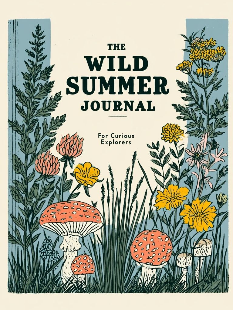 Wild Summer Journal Botanical Print. poster — botanical art