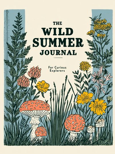 Wild Summer Journal Botanical Print. poster
