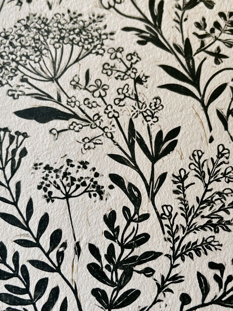 Wild Meadow Botanical Print. poster — botanical art