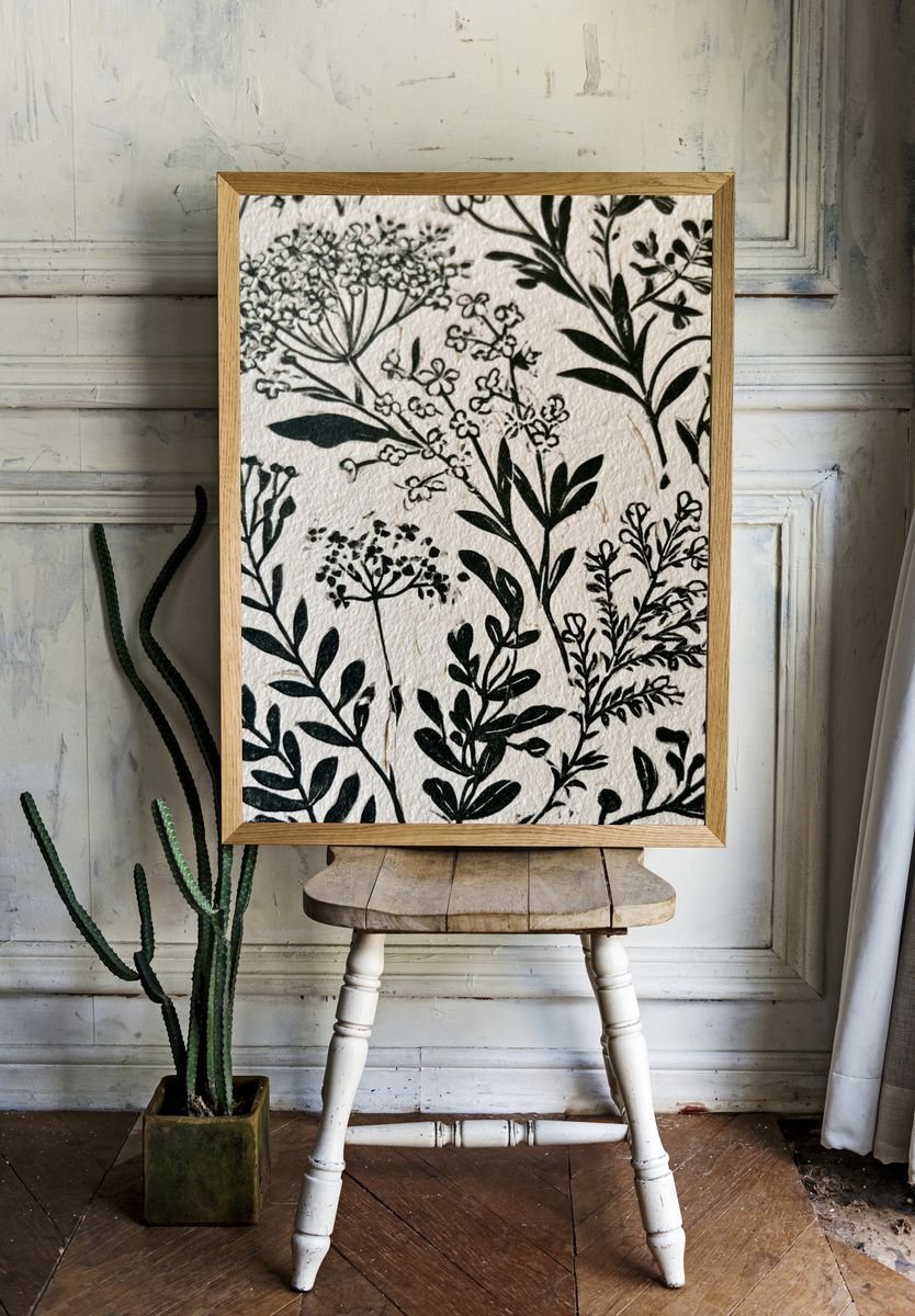 Wild Meadow Botanical Print. — room view 1
