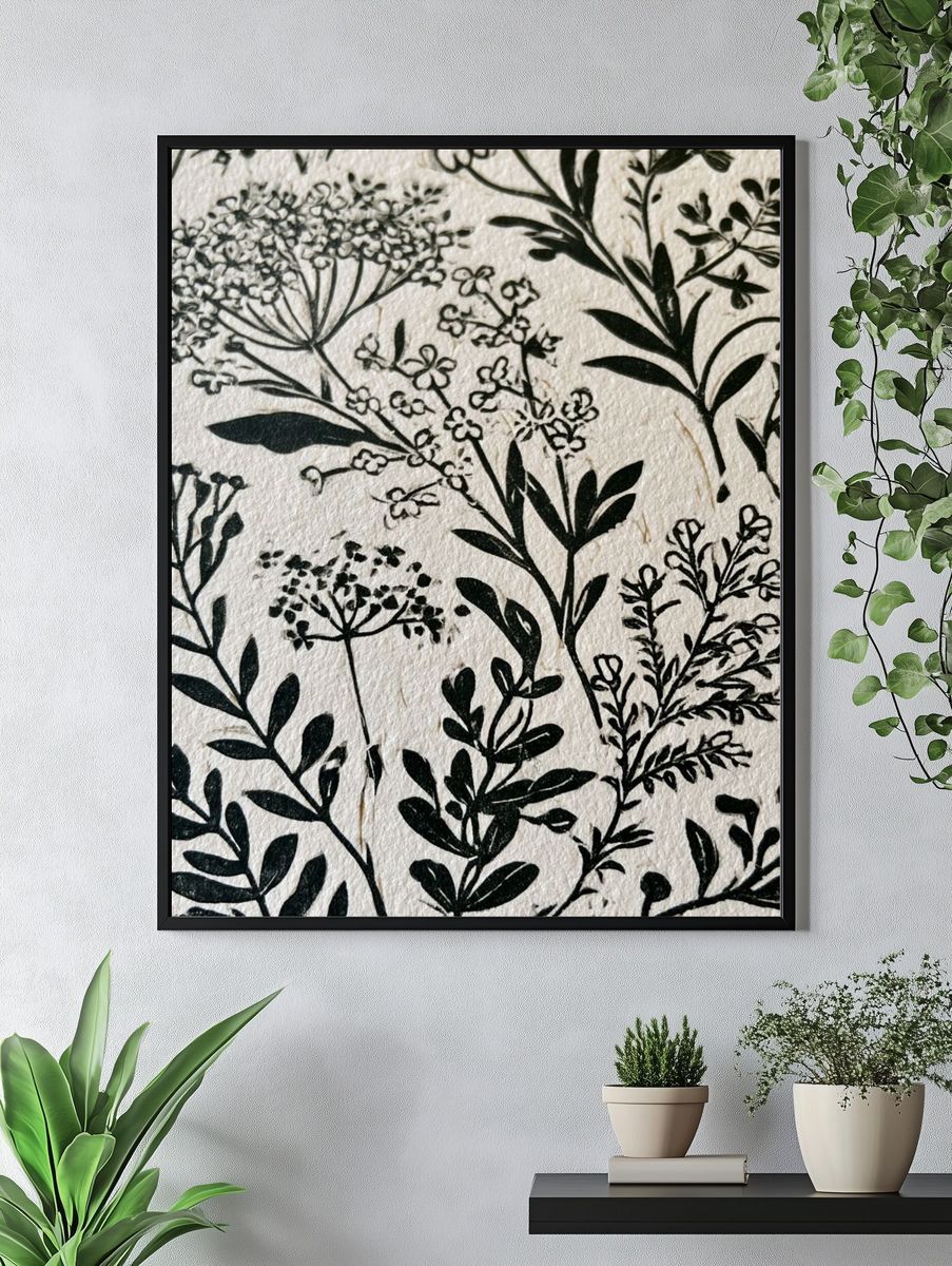 Wild Meadow Botanical Print. — room view 4