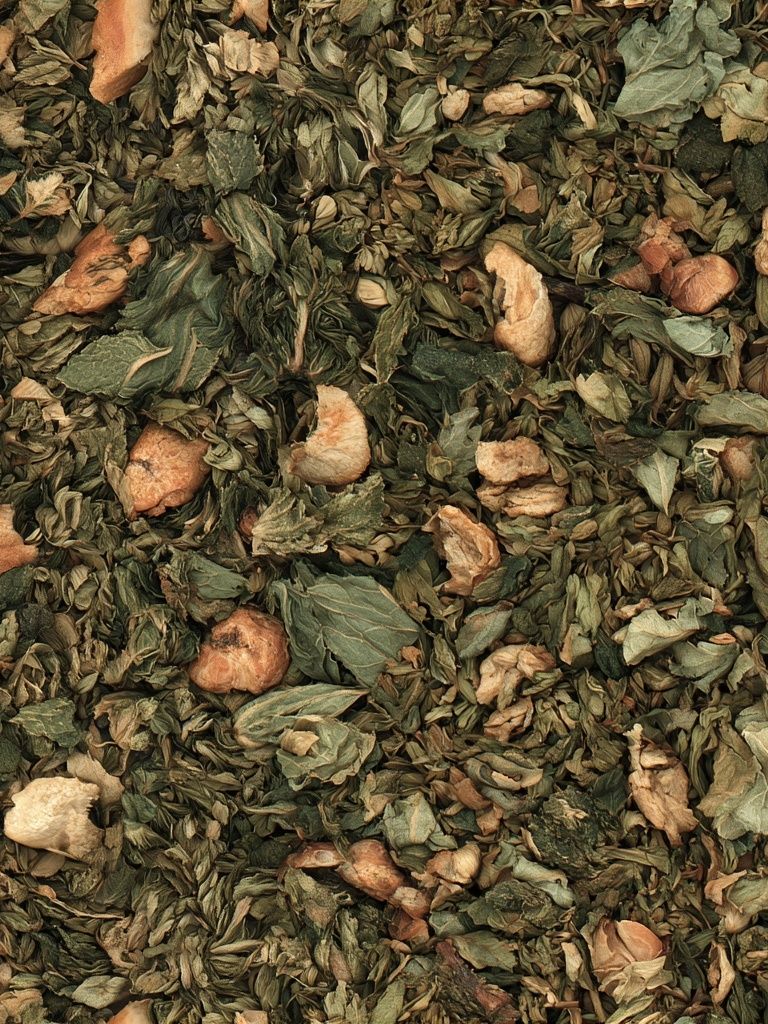 Dried Herb Texture Print. poster — botanical art