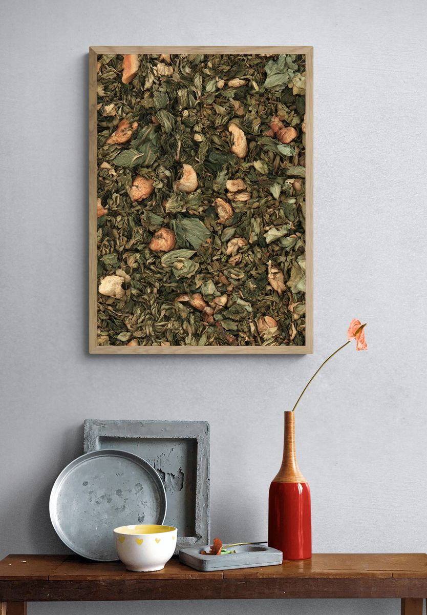 Dried Herb Texture Print. — room view 3