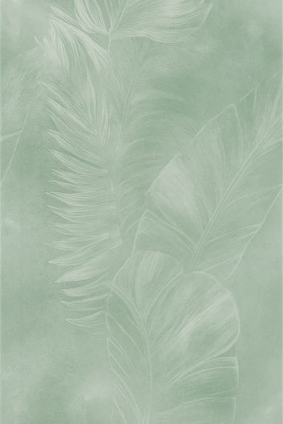Soft Feather Botanical Print. poster