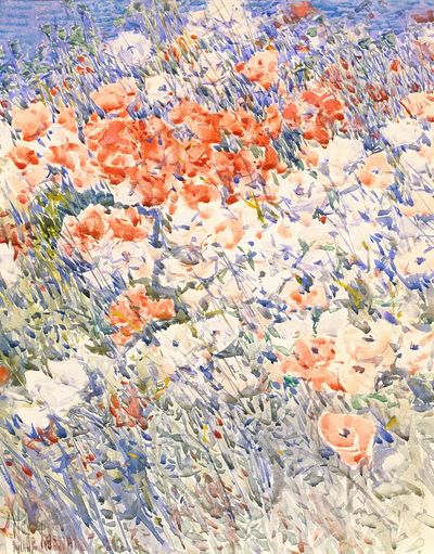 Island Garden Childe Hassam. Digitally.