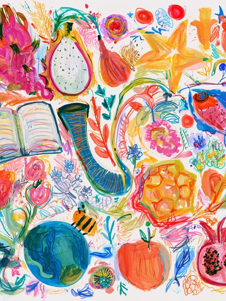 Colorful Botanical Still Life Poster. poster detail