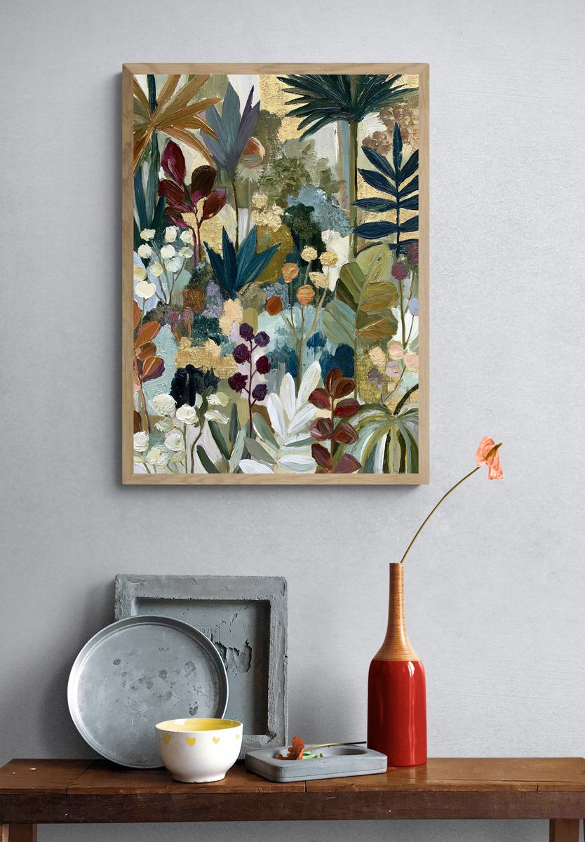 Tropical Botanical Garden Print. — room view 3
