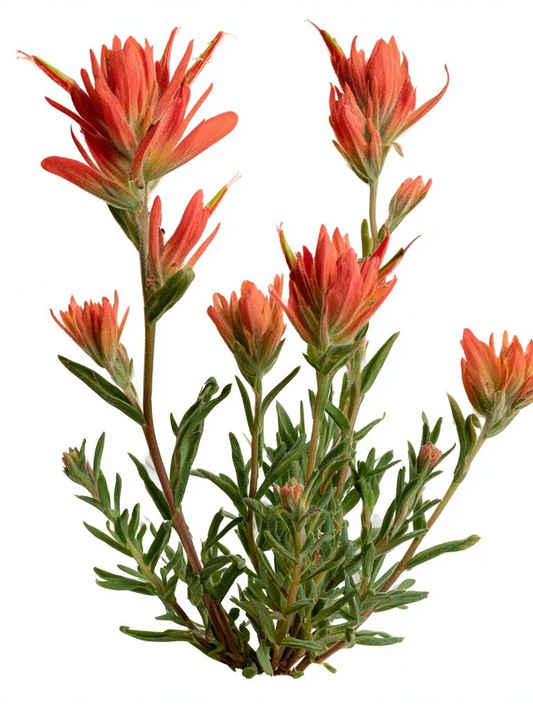 Indian Paintbrush Botanical Print. poster — botanical art