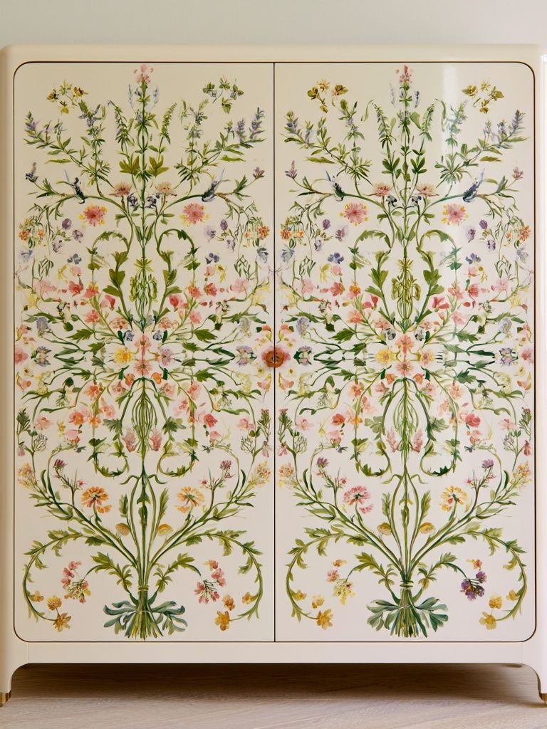 Botanical Symmetry Print. poster detail