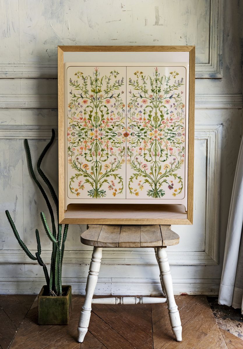 Botanical Symmetry Print. — room view 1