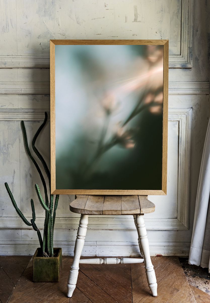 Soft Botanical Blur Print. — room view 1