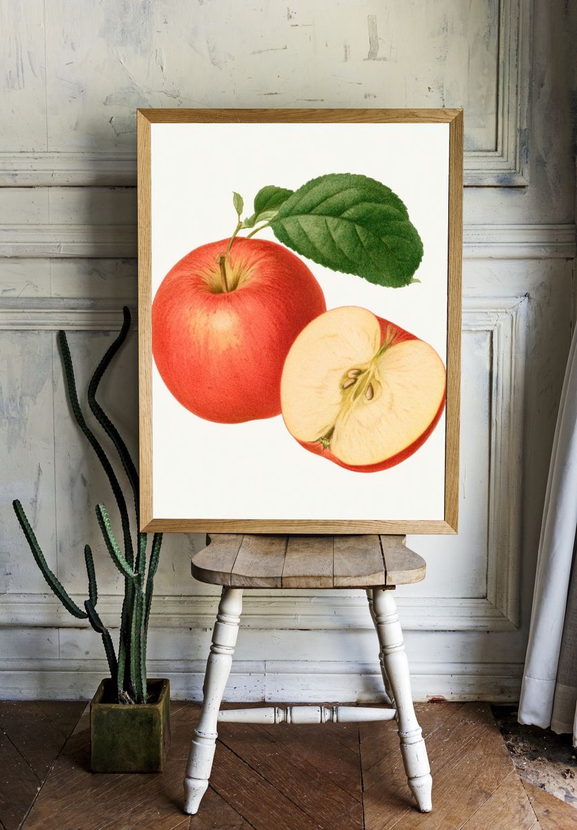 Apple Botanical Print. — room view 1