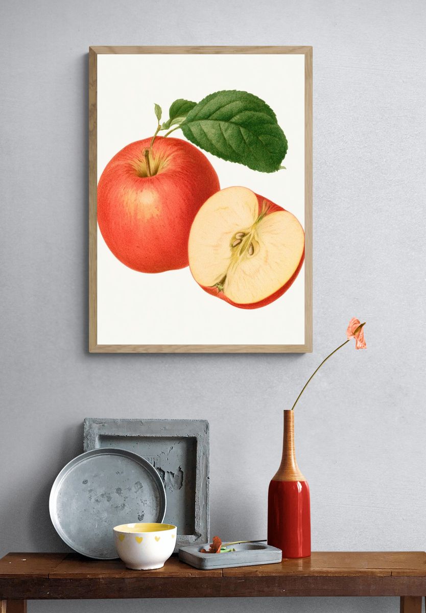 Apple Botanical Print. — room view 3