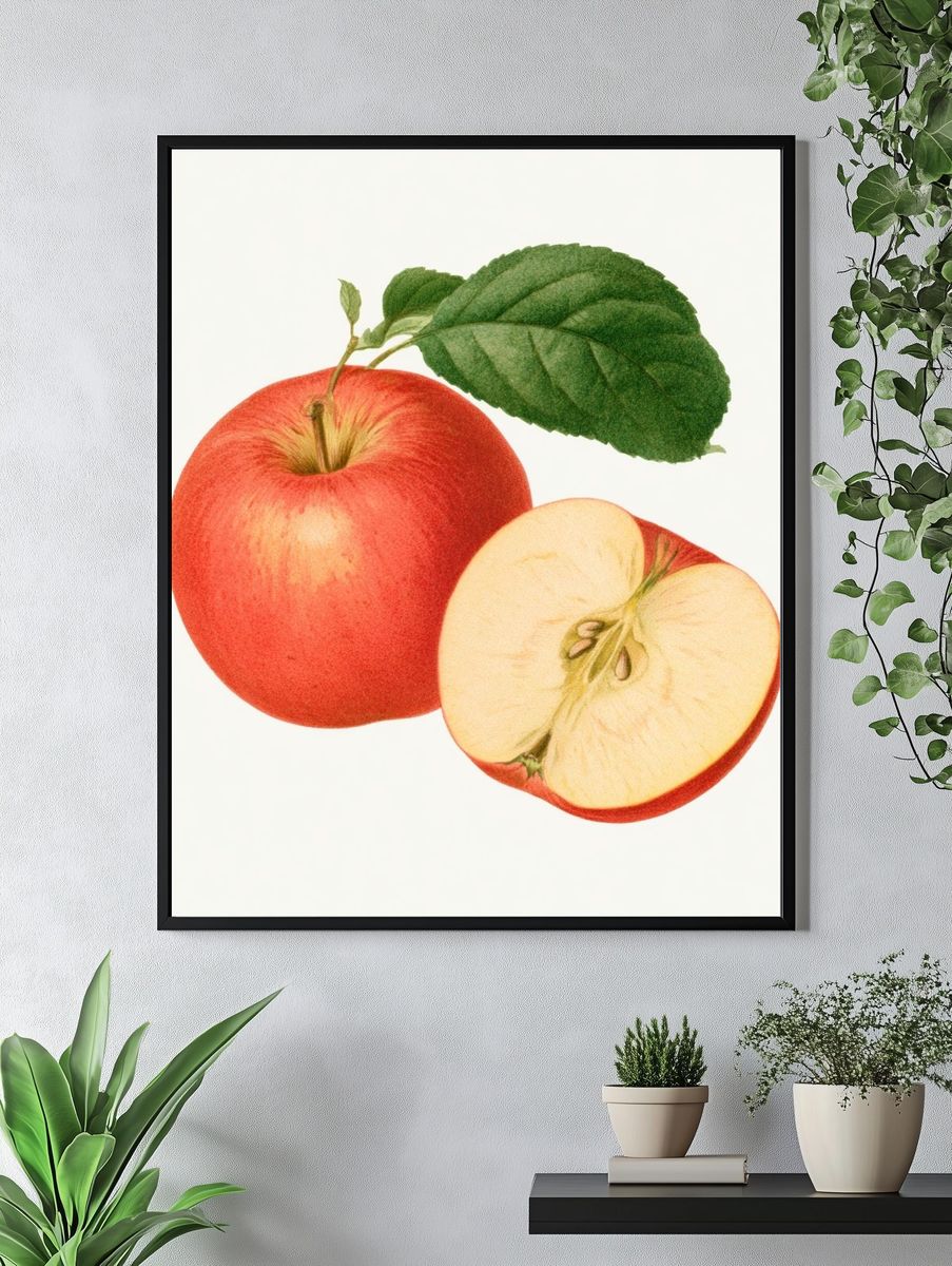 Apple Botanical Print. — room view 4