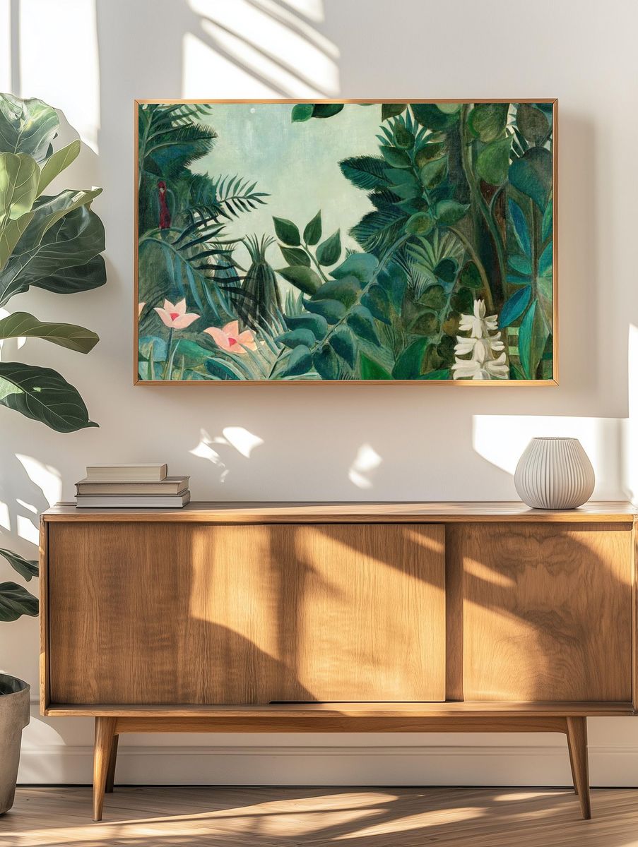 Rousseau vintage wallpaper, desktop background. — room view 3