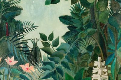 Rousseau vintage wallpaper, desktop background. poster print