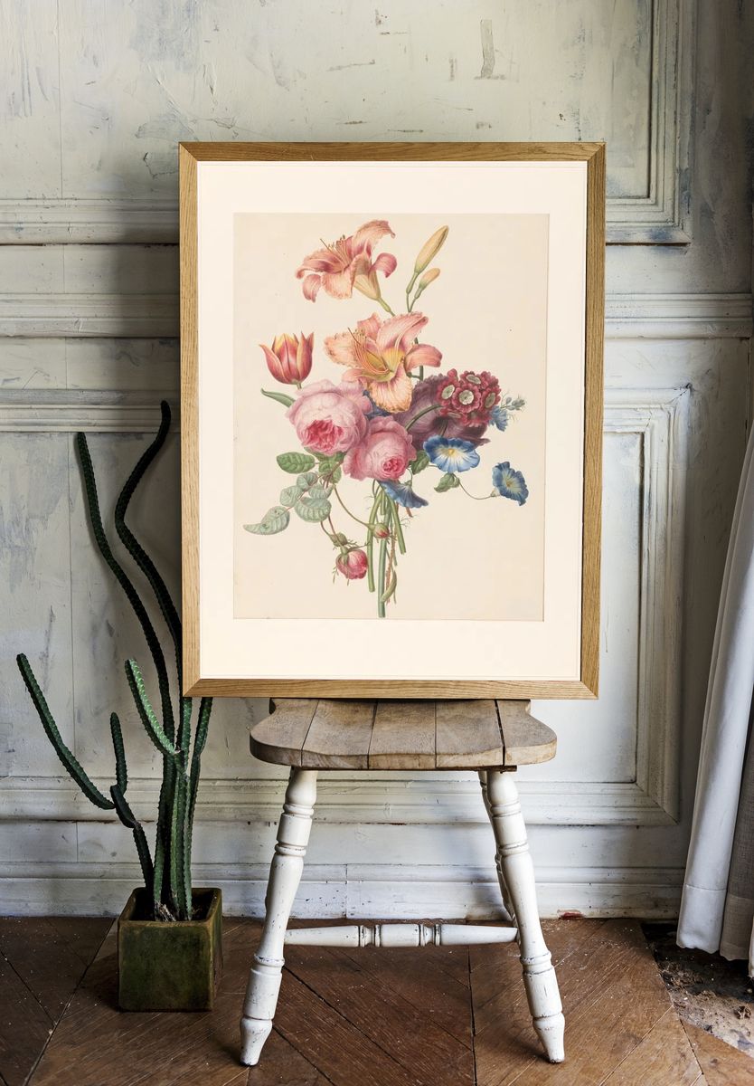 Bouquet (c. 1820) Henriëtte Geertruida. — room view 1