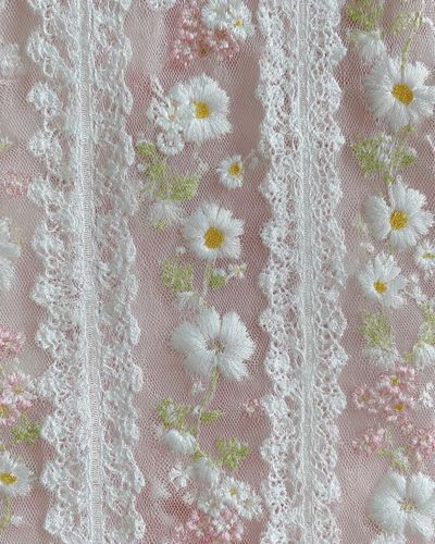 Daisy Lace Floral Print. poster print