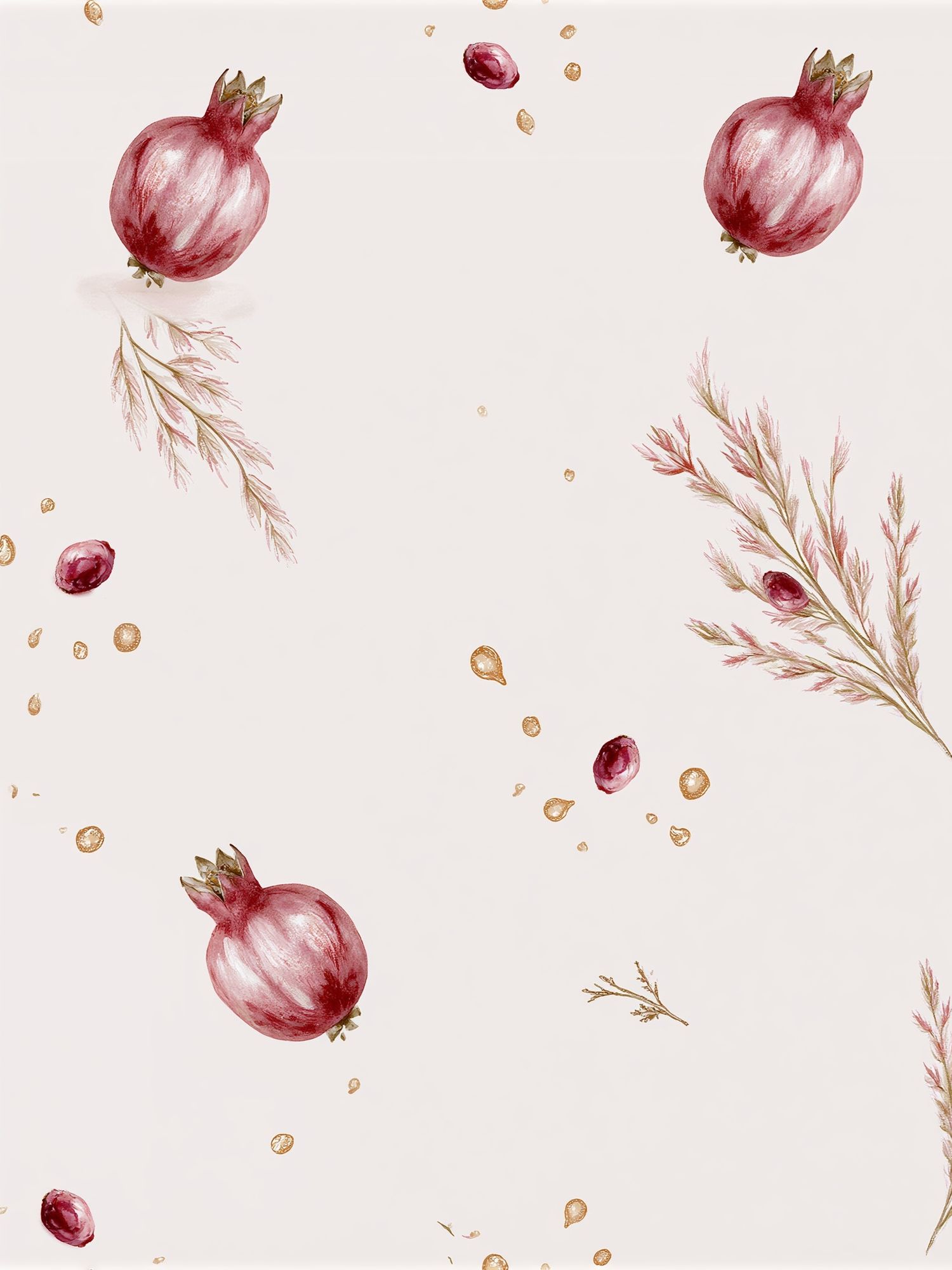 Pomegranate Botanical Print. poster — botanical art