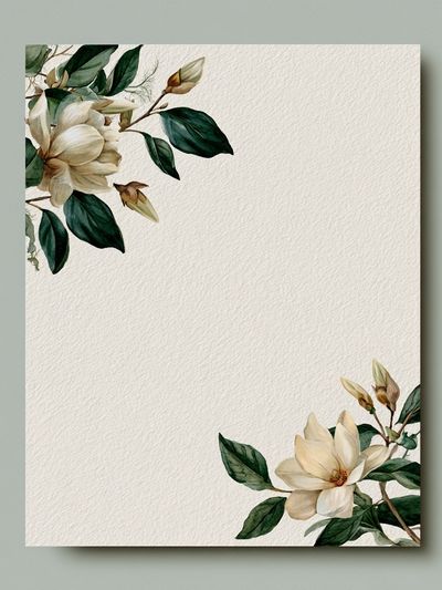 Magnolia Botanical Poster.