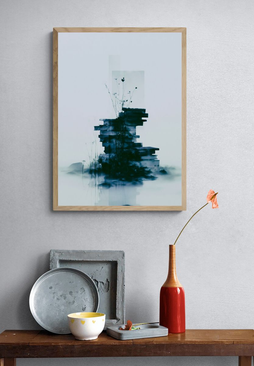 Dreamy Botanical Abstract Print. — room view 3