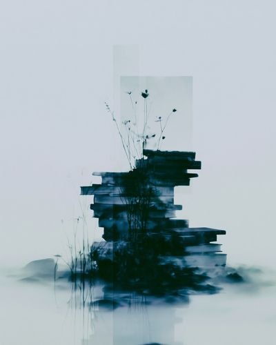 Dreamy Botanical Abstract Print. poster